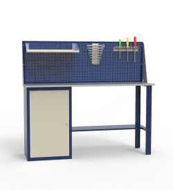 Верстак слесарный  тумбой для мастерской ЛВ-1Т.01.00_сб2