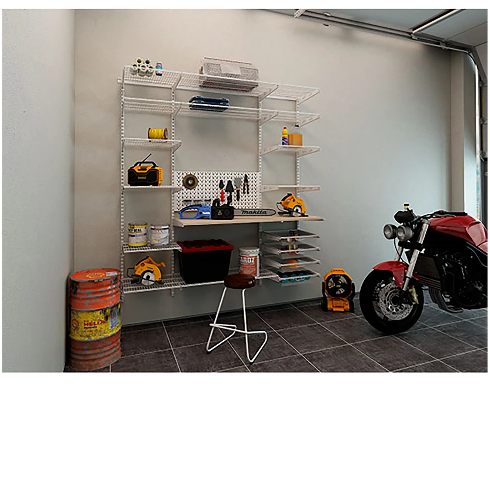 Гардеробная система ПРАКТИК Home Гараж 2 белая