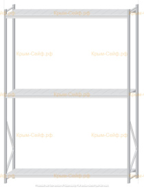 Стеллаж MS Pro Z 3000x2100x500 (3 яруса)