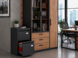 Картотечный шкаф Практик A-42 антрацит