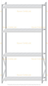 Стеллаж MS Pro Z 3000x1500x500 (4 яруса)