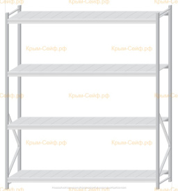Стеллаж MS Pro Z 2500x2100x600 (4 яруса)