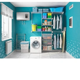 Гардеробная система ПРАКТИК Home Ванная 1 белая