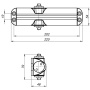 Доводчик дверной DC20-4 (DC-204) BR до 85 кг (коричневый)