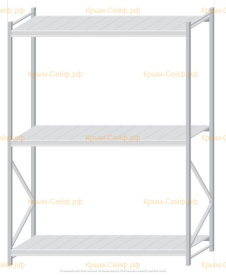 Стеллаж MS Pro Z 2500x1800x800 (3 яруса)