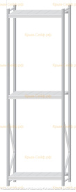 Стеллаж MS Pro Z 3000x900x400 (3 яруса)