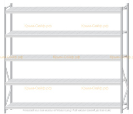 Стеллаж MS Pro Z 2500x2700x500 (5 ярусов)