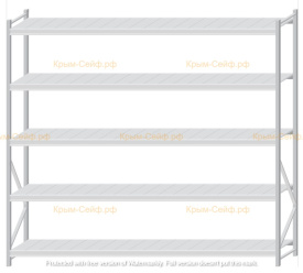 Стеллаж MS Pro Z 2500x2700x600 (5 ярусов)
