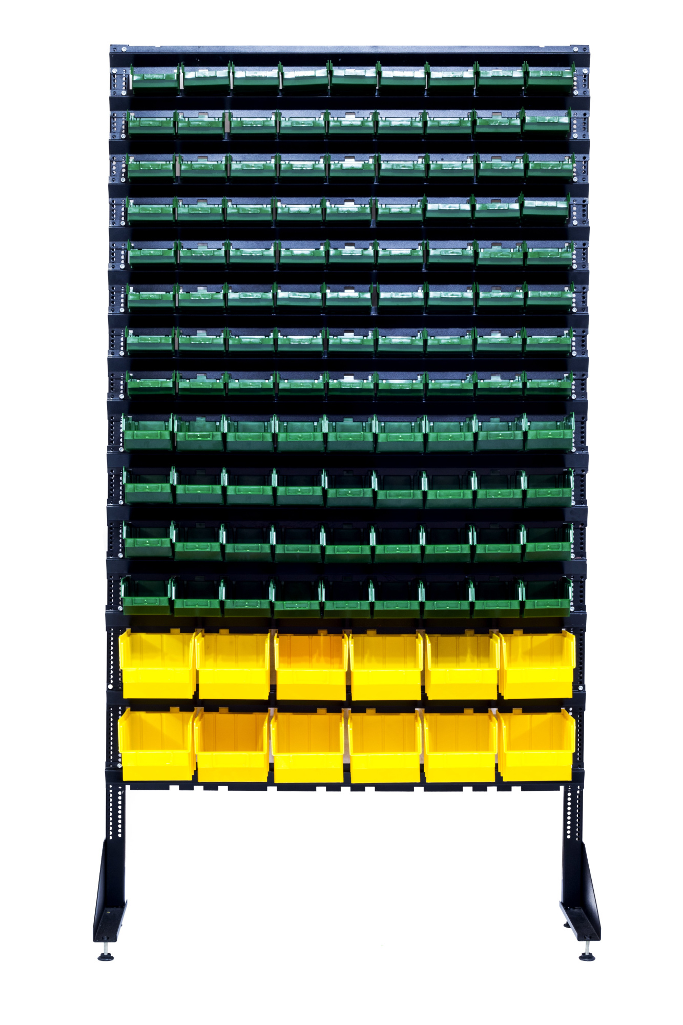 Стеллаж с пластиковыми ящиками 1801-8/4/2