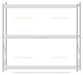 Стеллаж MS Pro Z 2500x2700x400 (3 яруса)