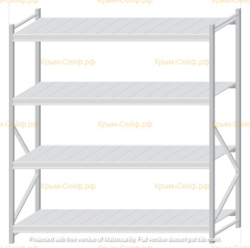 Стеллаж MS Pro Z 2000x1800x800 (4 яруса)