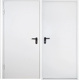 Дверь огнестойкая 2080*980 EI-60 (RAL 9016, белая, с наличником)