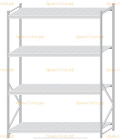 Стеллаж MS Pro Z 2500x1800x800 (4 яруса)