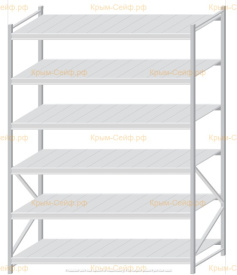 Стеллаж MS Pro Z 2500x1800x1000 (6 ярусов)