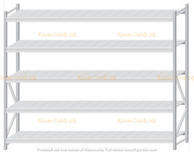 Стеллаж MS Pro Z 2000x2400x600 (5 ярусов)