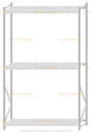 Стеллаж MS Pro Z 3000x1800x600 (3 яруса)