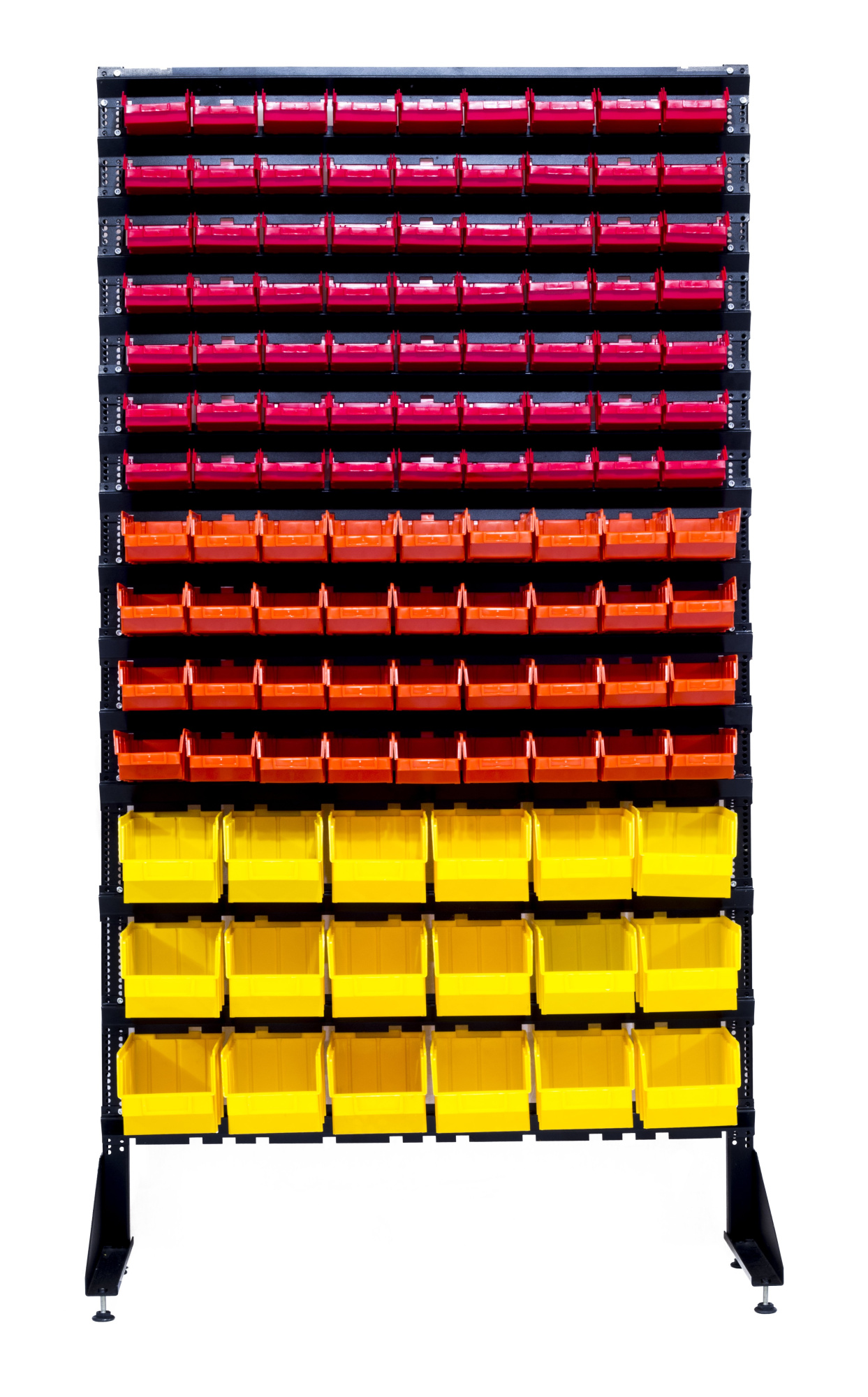 Стеллаж с пластиковыми ящиками 1801-7/4/3