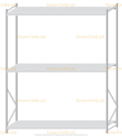 Стеллаж MS Pro Z 3000x2400x800 (3 яруса)