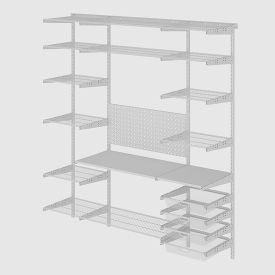 Гардеробная система ПРАКТИК Home Гараж 2 белая