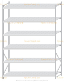Стеллаж MS Pro Z 3000x2100x800 (6 ярусов)