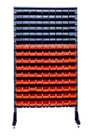 Стеллаж с пластиковыми ящиками 1801-6/9/0 6CH