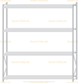 Стеллаж MS Pro Z 3000x2700x500 (4 яруса)