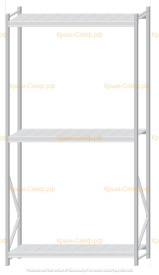 Стеллаж MS Pro Z 3000x1500x500 (3 яруса)