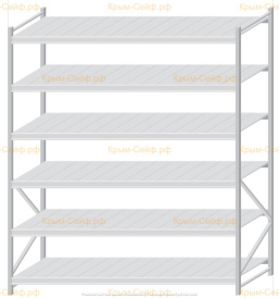 Стеллаж MS Pro Z 2500x2100x1000 (6 ярусов)