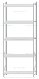 Стеллаж MS Pro Z 3000x1200x400 (5 ярусов)